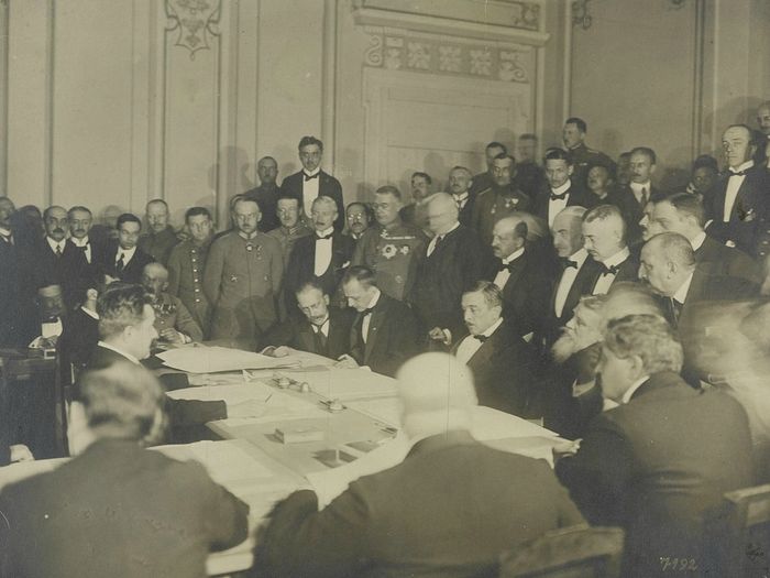 Samostatný mier 1917. Brestská mierová zmluva