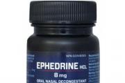Efedrín - liek, ktorý sa stal nebezpečným liekom Efedrín farmakologickej skupiny