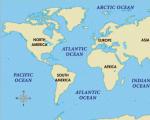 Мировые океаны 5 мировых океанов
